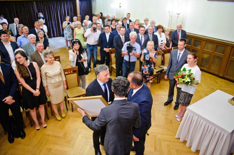 uroczystość wręczenia tytułu Honorowego Obywatela Miasta i Gmina Skawina