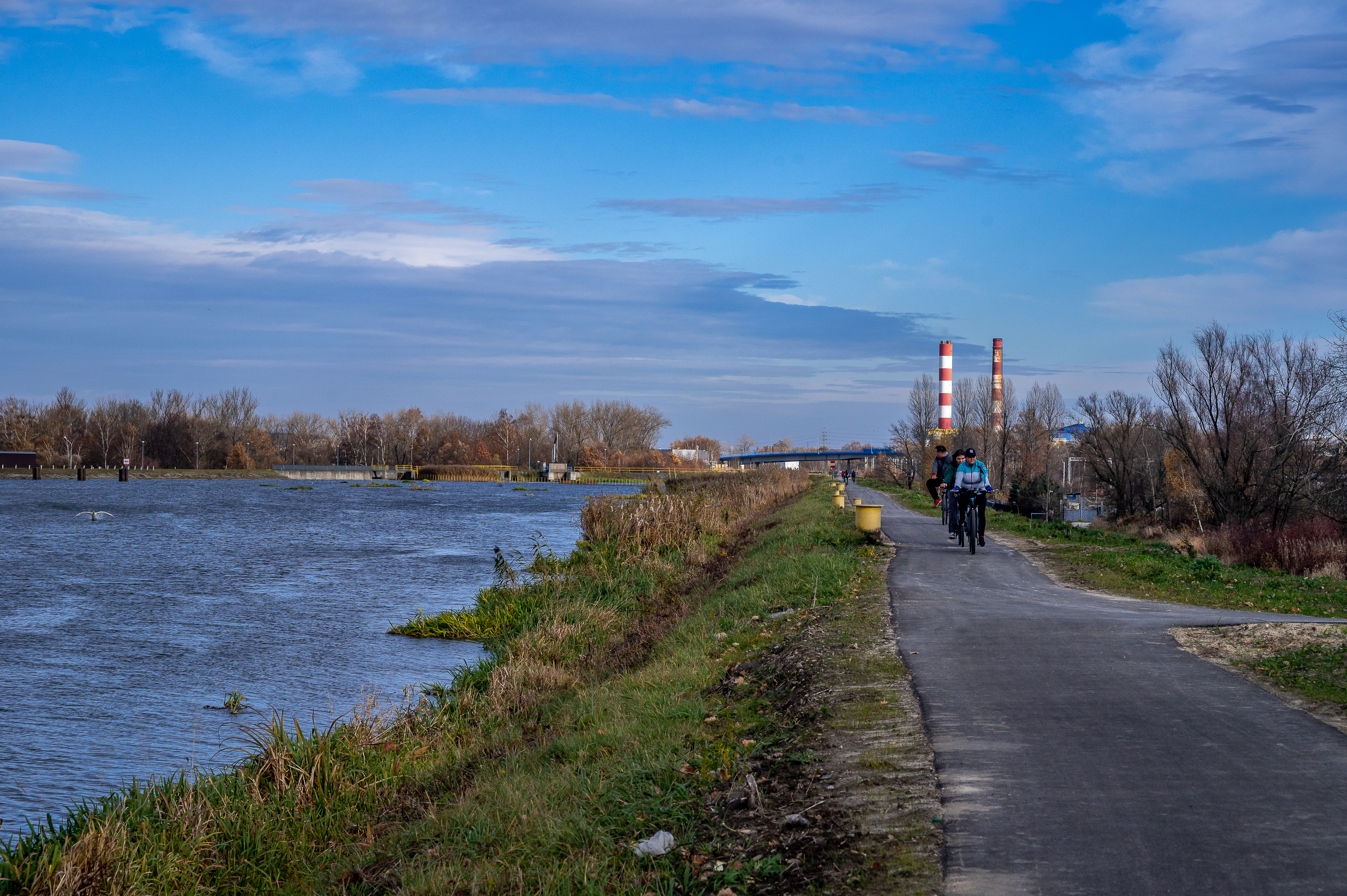 Ścieżka rowerowa na Kanale Łączańskim