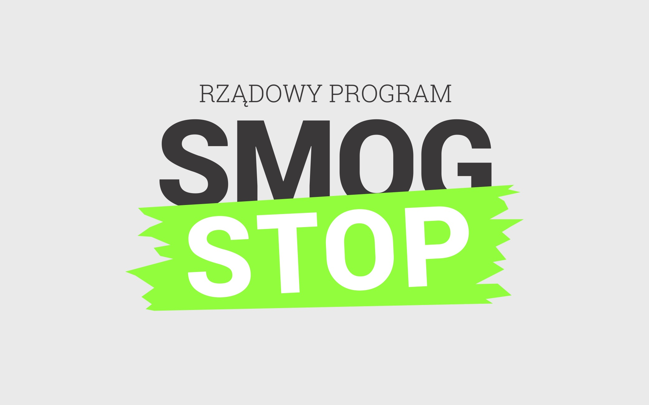 plakat rządowy program smog stop