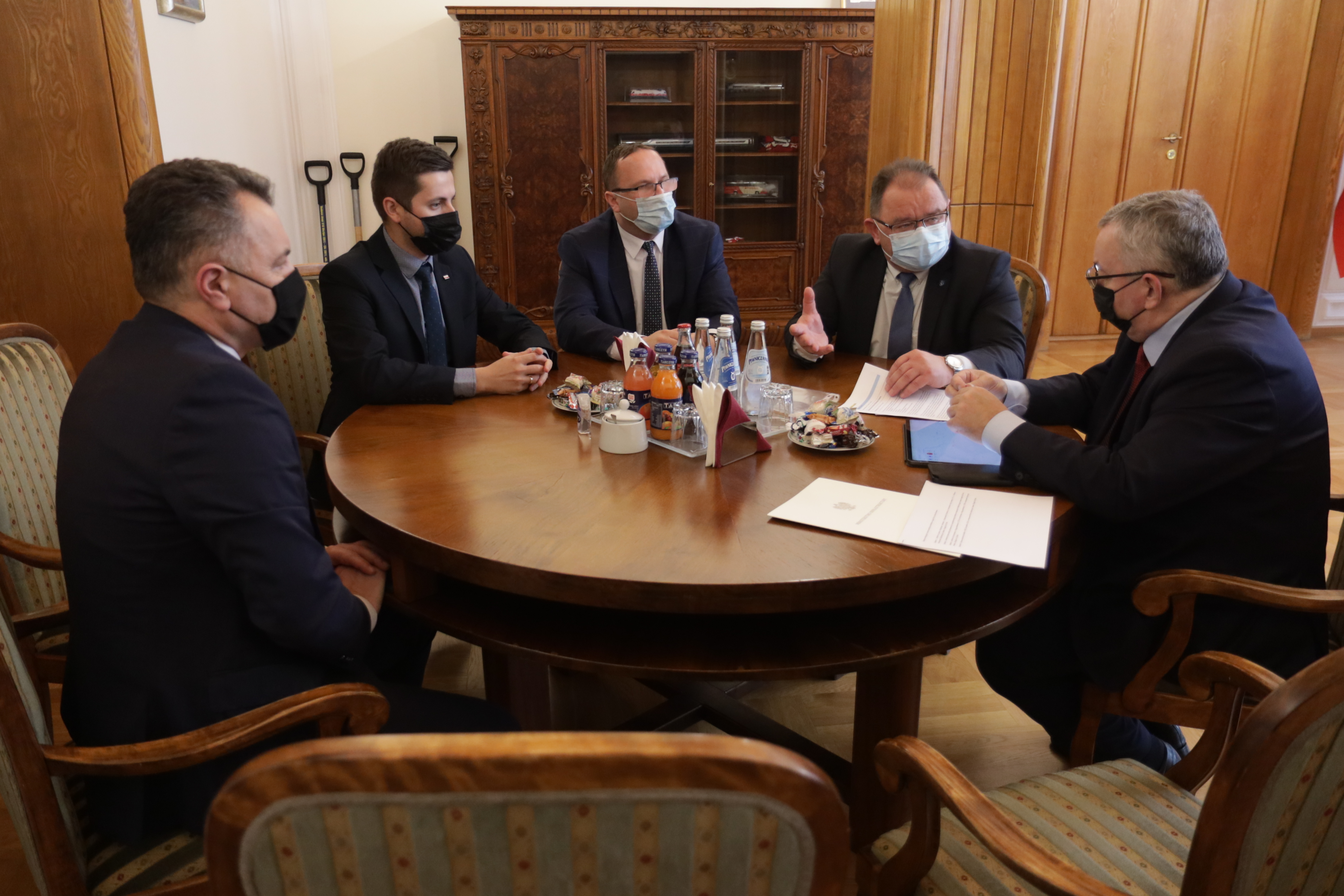Spotkanie Burmistrza Norberta Rzepisko z Ministrem Infrastruktury