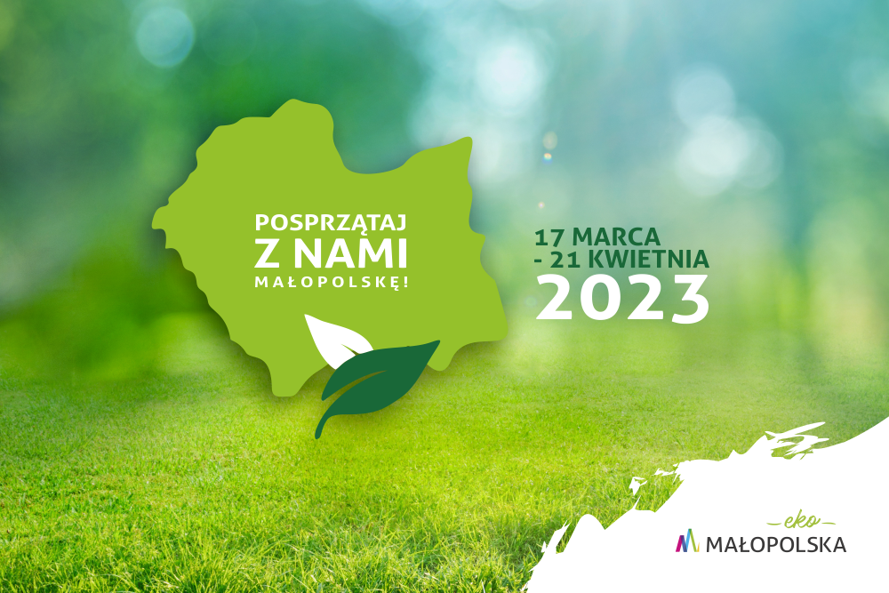 Grafika akcji Pozsprzatajz  nami Małopolske 2023!