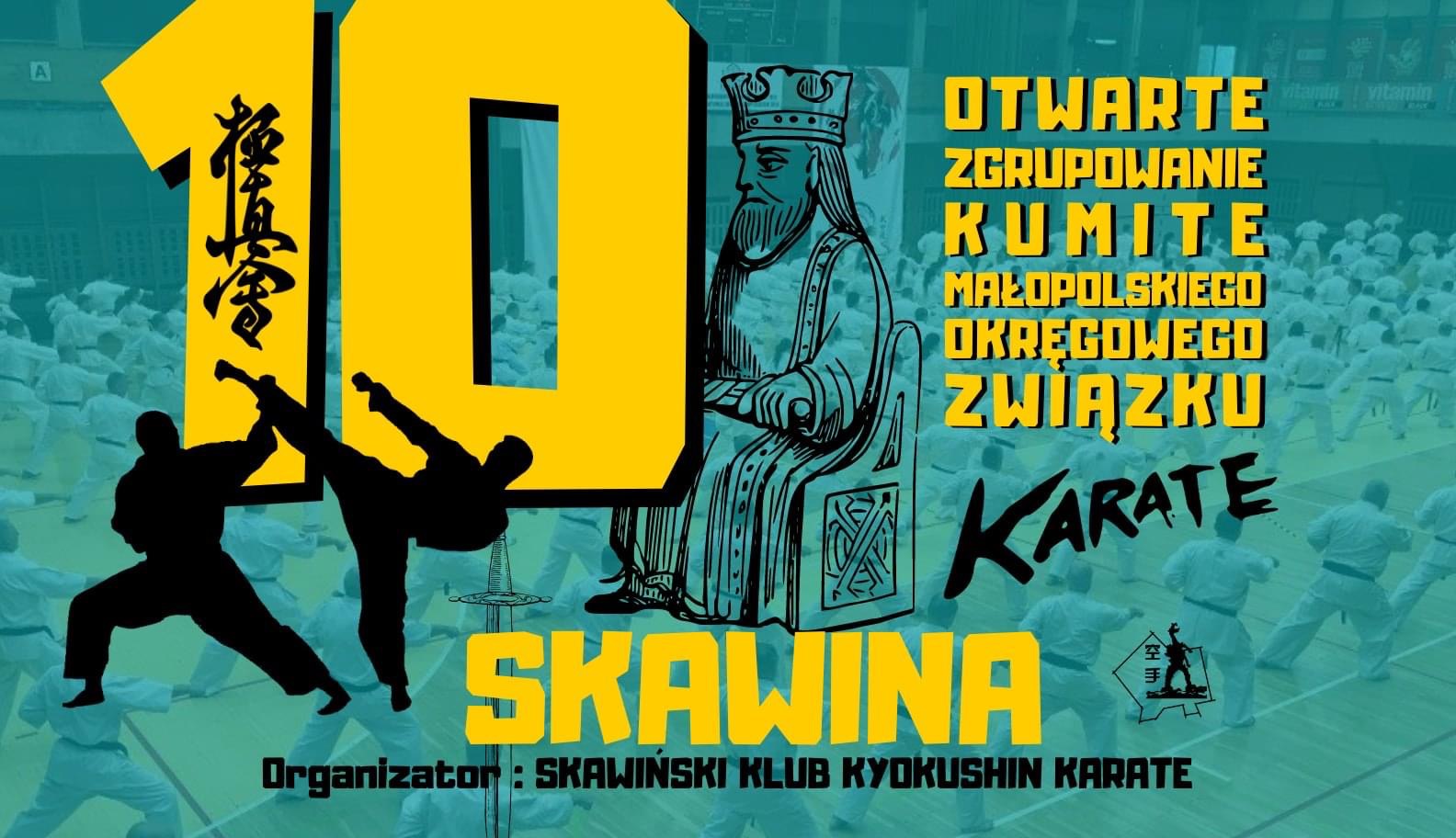 10. Otwarte Zgrupowanie KUMITE Małopolskiego Okręgowego Związku Karate. Skawina. Organizator: Skawiński Klub Kyokushin Karate.