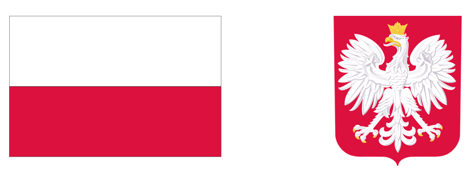 flaga i godło Polski