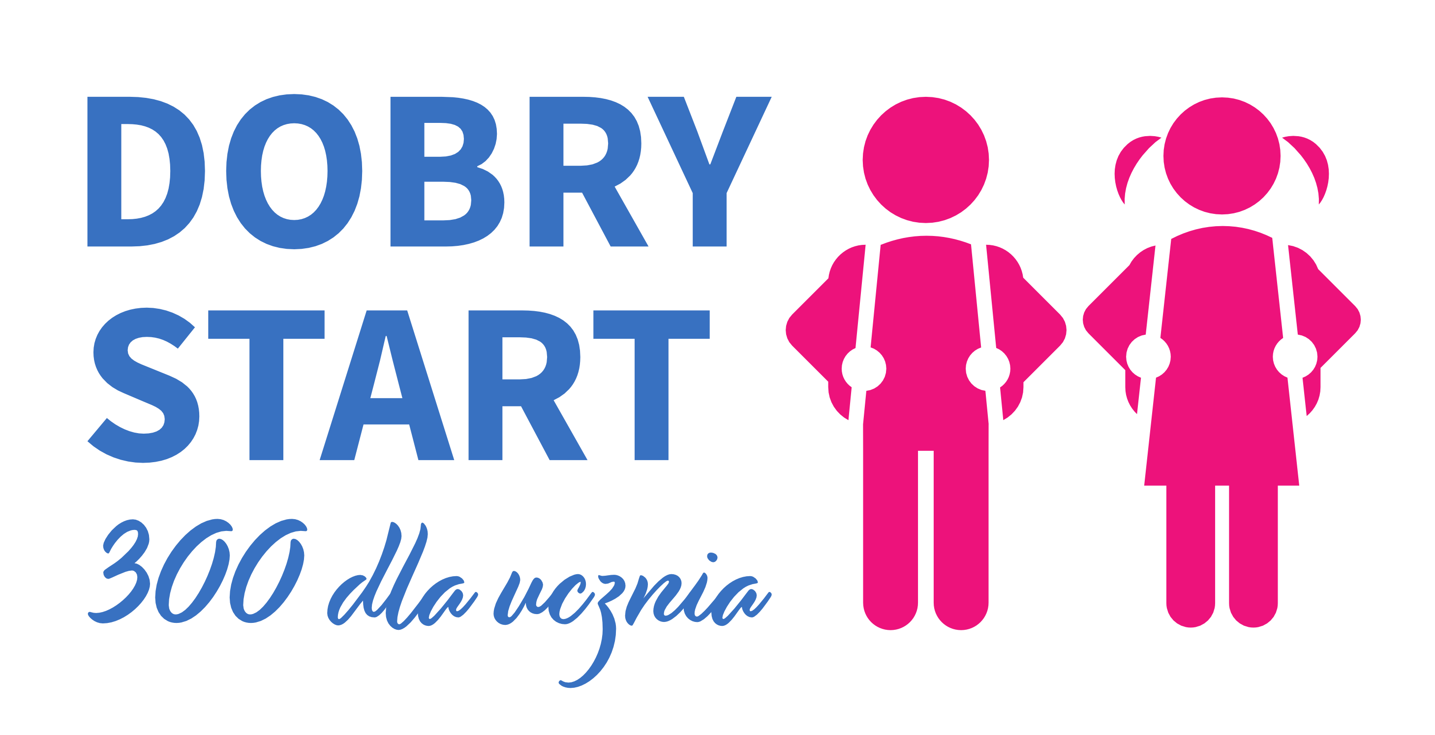 logotyp z napisem DOBRY START 300 dla ucznia