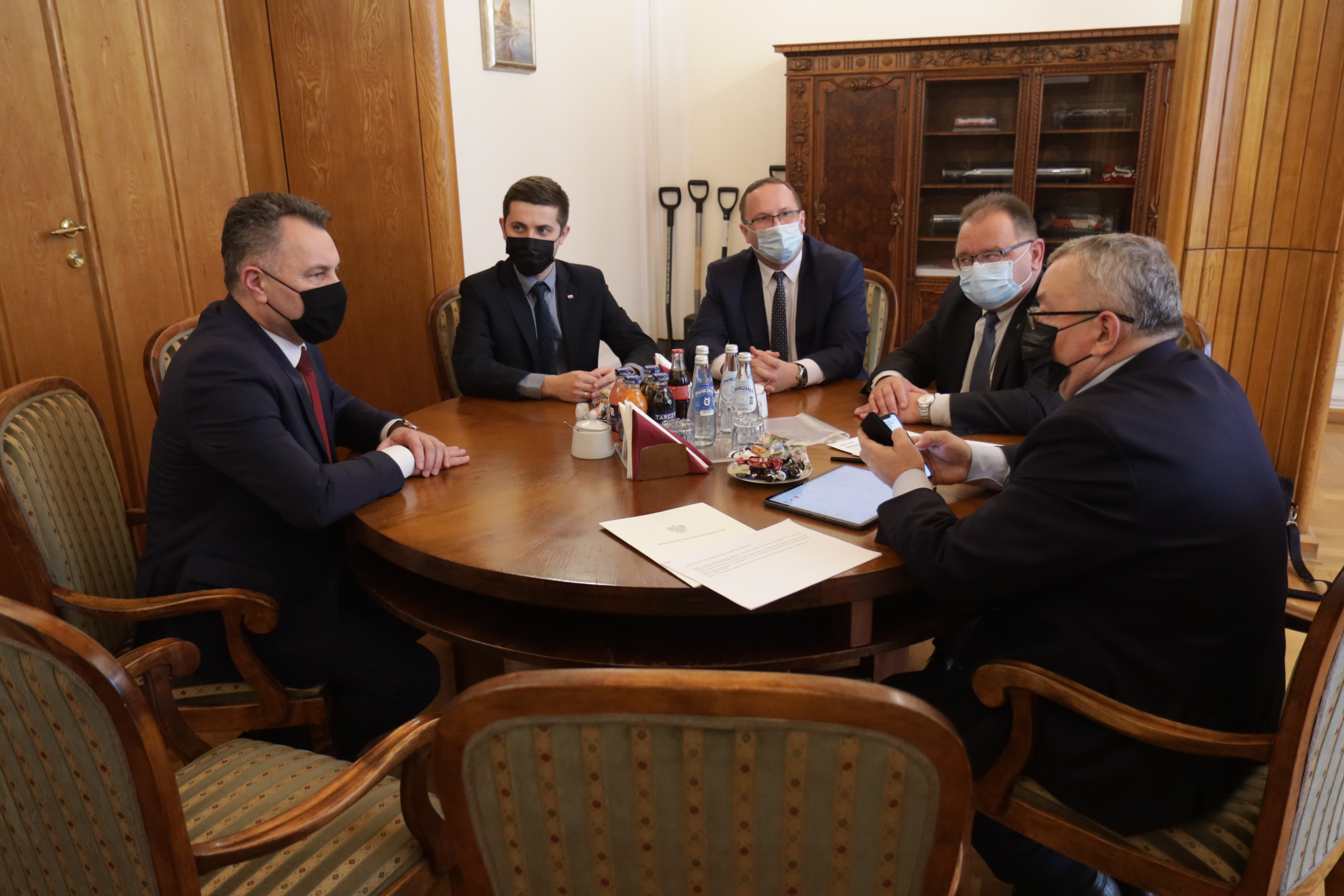 Spotkanie Burmistrza Norberta Rzepisko z Ministrem Infrastruktury