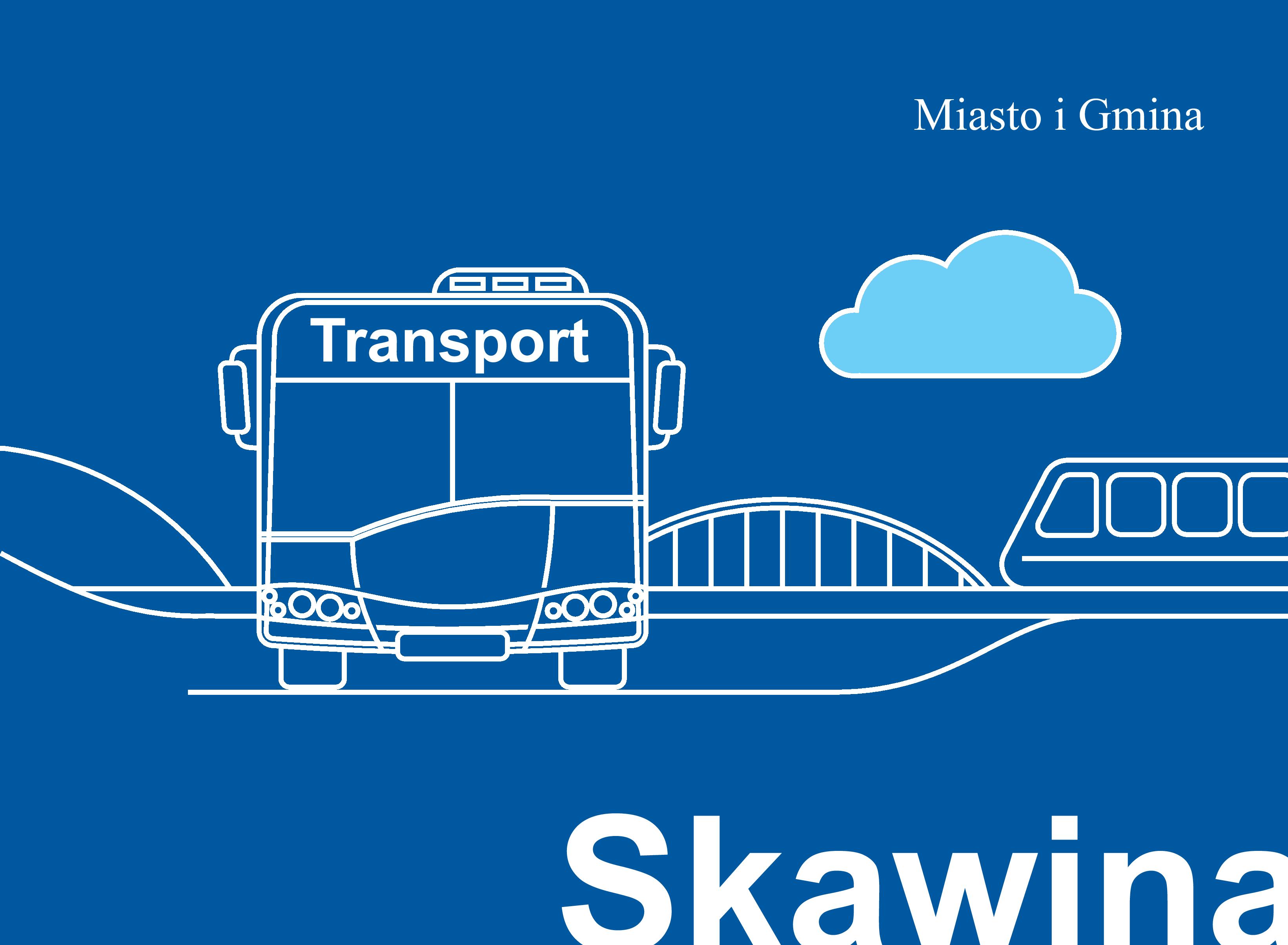 Grafika ilustracyjna - transport w Skawinie