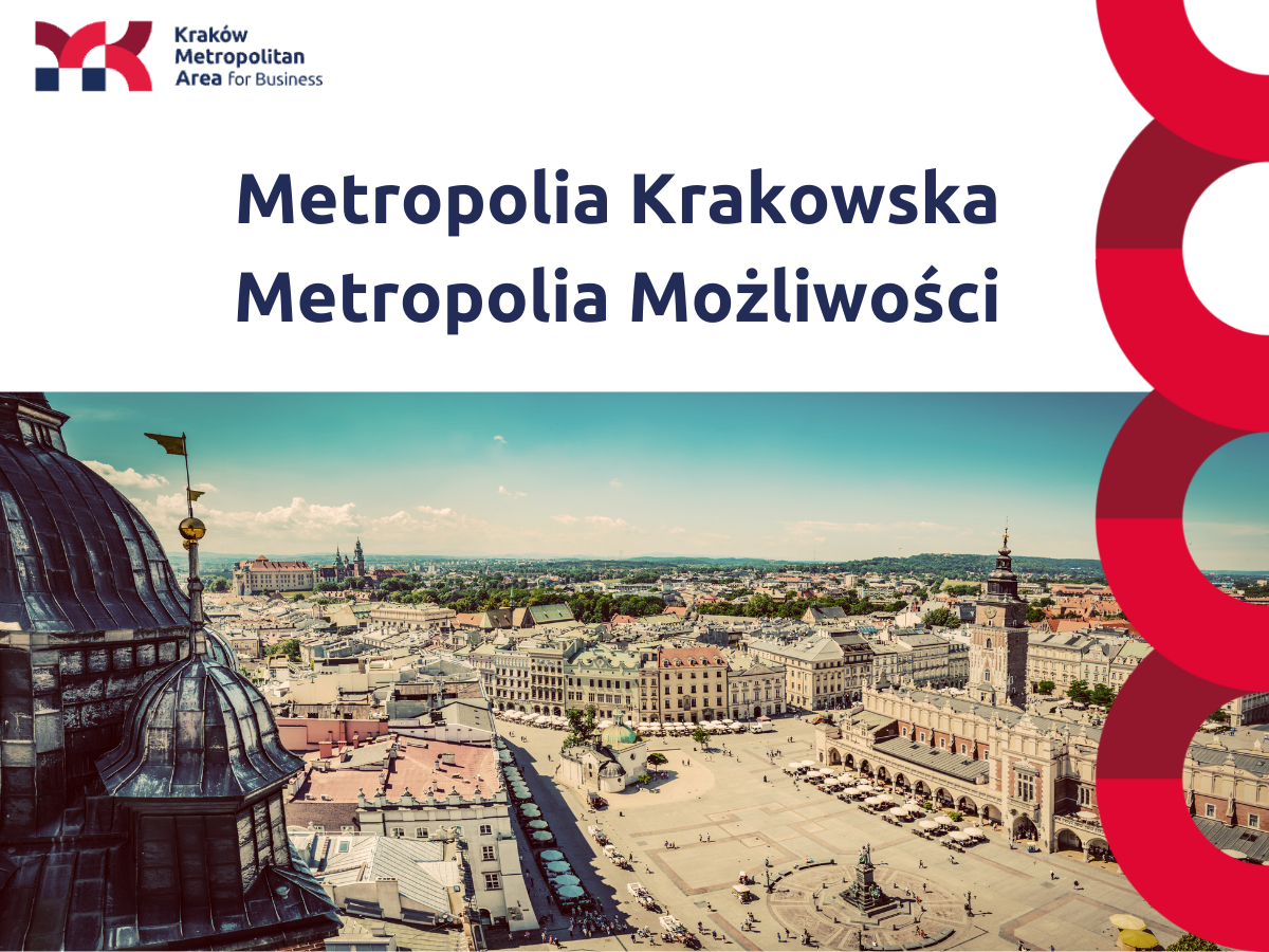 metrolopia krakowska, zdjęcie runku w Krakowie, widok z lotu ptaka