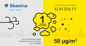 Ostrzeżenie 1 stopnia o zanieczyszczeniu powietrza dla powiatu krakowskiego (12.01)