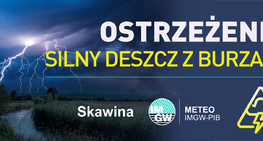 Uwaga! Możliwe burze i intensywne opady deszczu II stopnia.