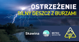 Uwaga! Możliwe burze i intensywne opady deszczu II stopnia.