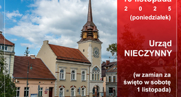 10 listopada Urząd Miasta i Gminy będzie nieczynny