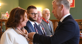 Srebrny Krzyż Zasługi dla Przewodniczącej Rady Miejskiej Ewy Masłowskiej