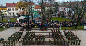 Przysięga wojskowa w Skawinie