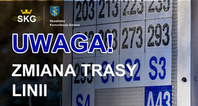 Zmiany w rozkładzie jazdy niektórych linii S