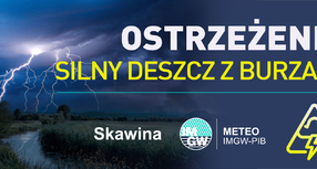 Uwaga! Możliwe burze i intensywne opady deszczu II stopnia.