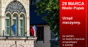 Praca Urzędu Stanu Cywilnego w dniu 29 marca