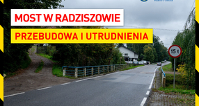 Utrudnienia i przebudowa mostu w Radziszowie na ul. Podlesie - zmiany w funkcjonowaniu komunikacji miejskiej
