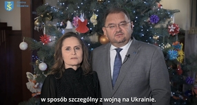 Spokojnych i radosnych świąt życzą Bożena i Norbert Rzepisko