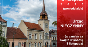 10 listopada Urząd Miasta i Gminy będzie nieczynny