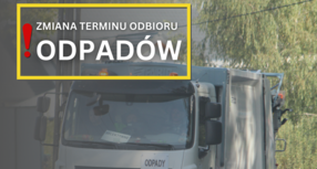 Zmiana terminów odbioru odpadów w okresie świątecznym