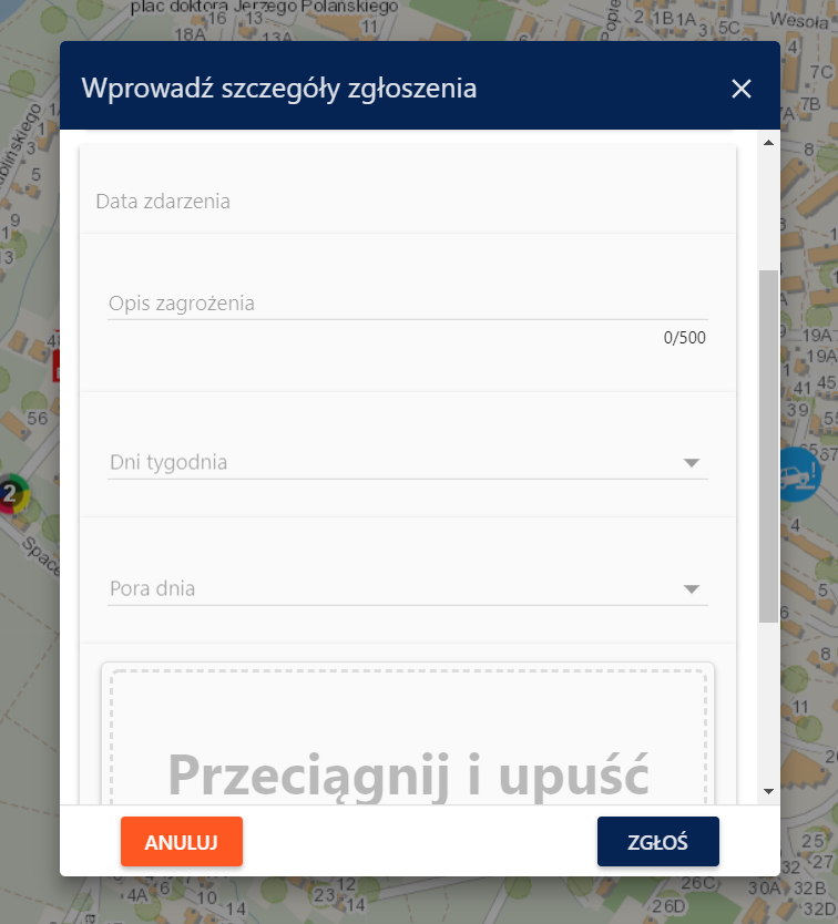 mapa zagrożeń instrukcja