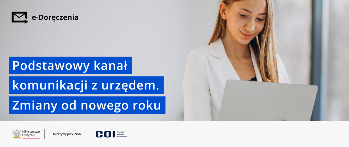 Grafika rządowa na temat eDoręczeń