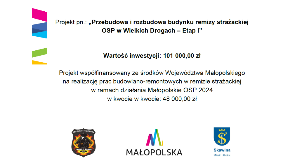 Grafia przedstawia informacje o nazwie projektu i jego finansowaniu