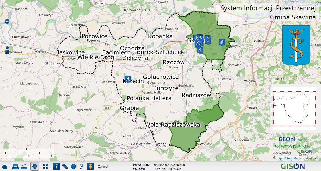 mapa sołectw