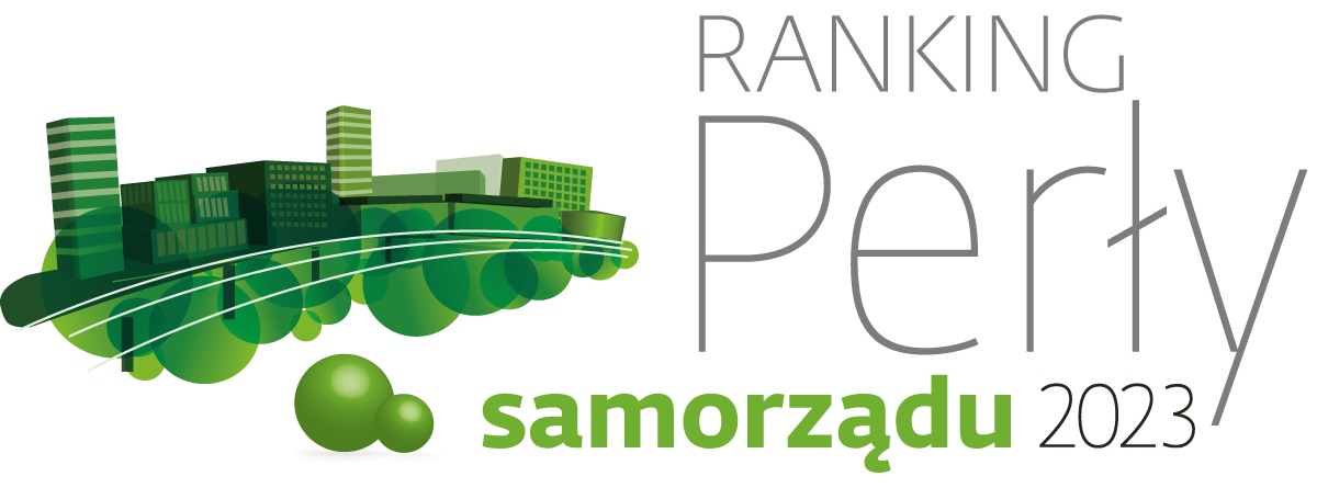 Plakat z napisem Ranking Perły Samorządu 2023