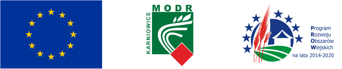 loga Uni Europejskiej MODR Karnowice i PROW 