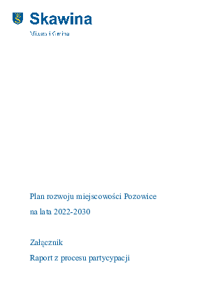 Okładka: Załącznik Raport konsultacje Pozowice