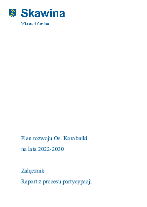 Okładka: Załącznik Raport konsultacje os. Korabniki