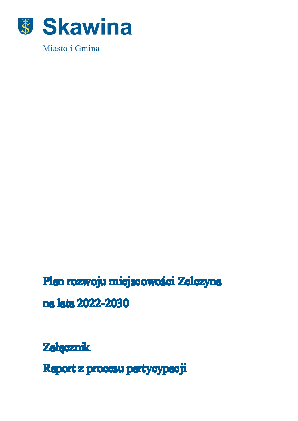 Okładka: Załącznik Raport konsultacje Zelczyna